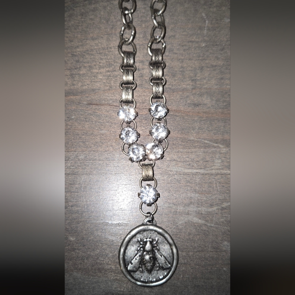 Bee Pendant Statement Necklace